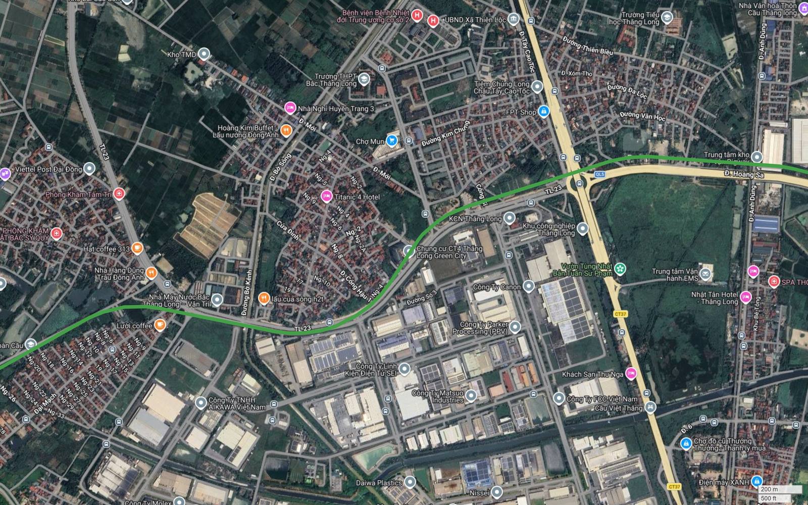 Tuyến metro số 4 Hà Nội ôm rìa Khu công nghiệp Thăng Long qua Kim Chung và Đại Đồng